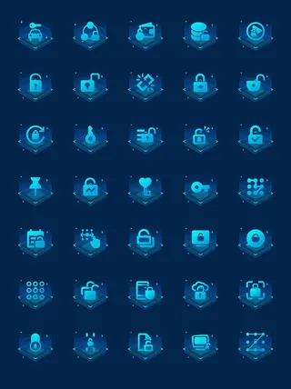 彩色icon手机线性小图标UI素材AI矢量图psd设计源文件app菜单分类