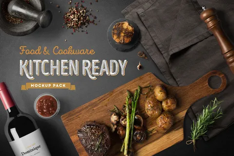 餐饮食物西餐牛排红酒美食高清高端样机 餐饮食物西餐牛排红酒美食高清高端样机