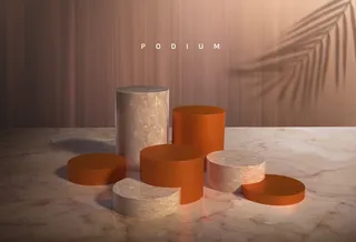 光影质感时尚电商产品场景分层背景