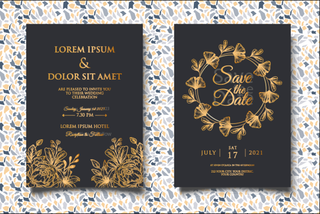 祝贺婚礼结婚邀请卡素材