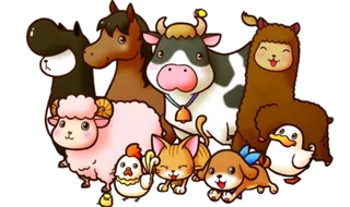 卡通家禽现代农业