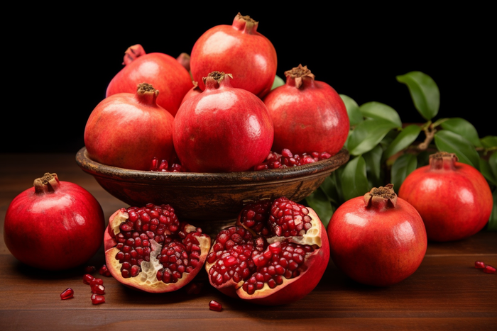 红石榴水果摄影图