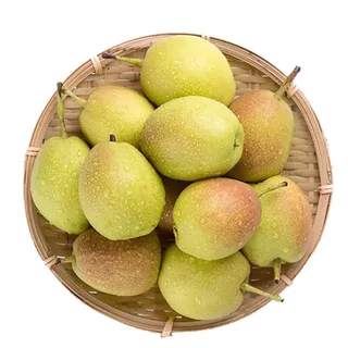 香梨-1水果超市商品白底图免抠实物摄影png格式图片透明底