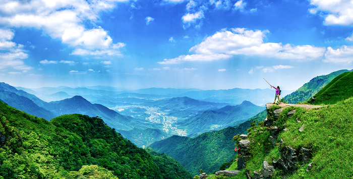 户外 山顶登山