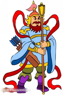 四大天王插画素材