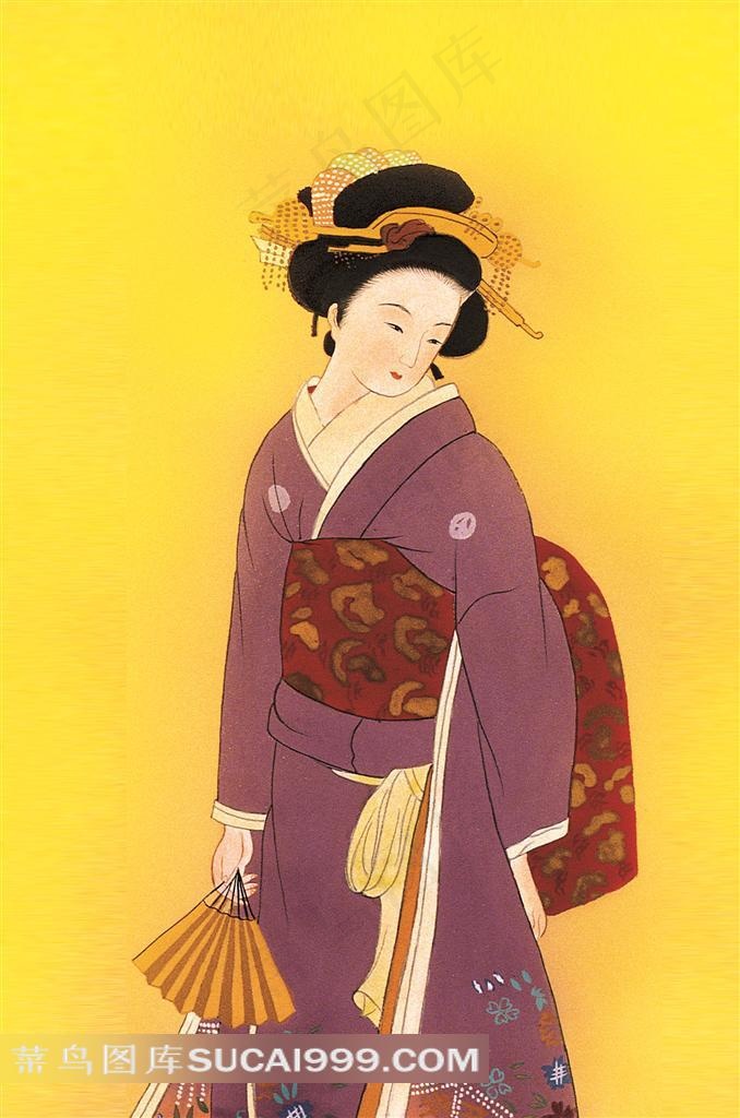 古装日本仕女图