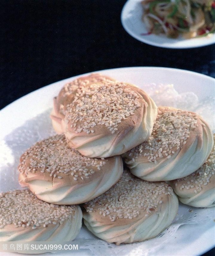 高炉烧饼的美食图片