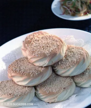 高炉烧饼的美食图片