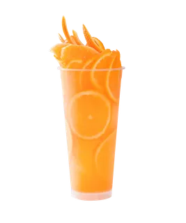 奶茶照片拍摄果汁橙子果茶