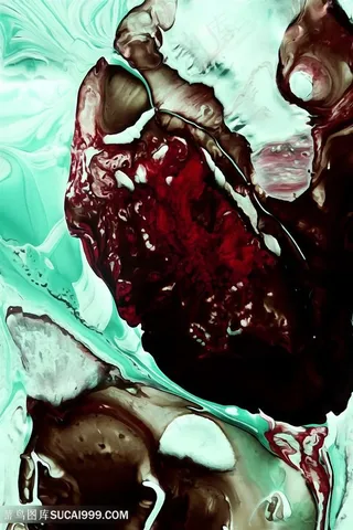 抽象时尚水彩挂画