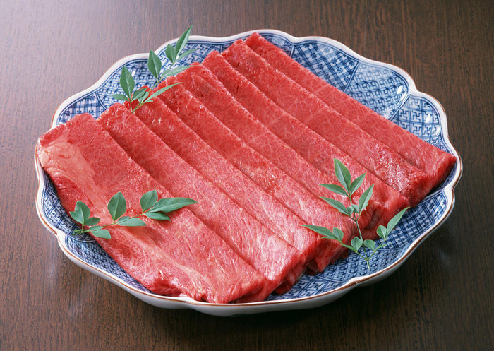 鲜肉食材-碗中的鲜肉片