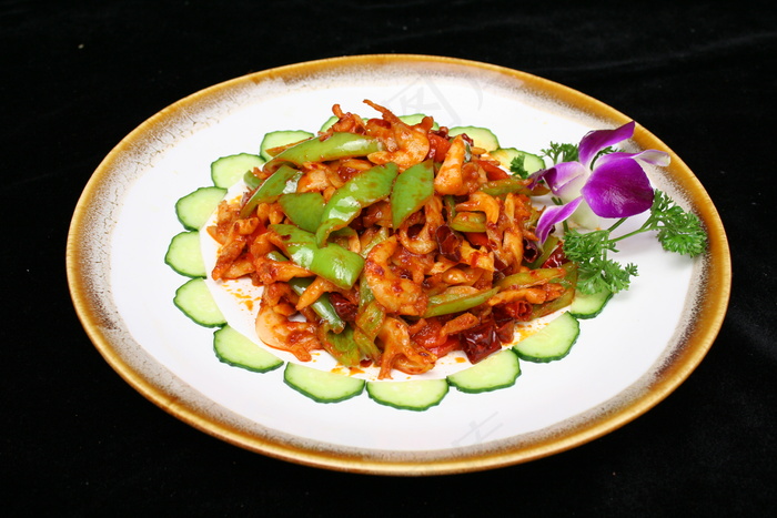 0161尖椒炒海蛎子