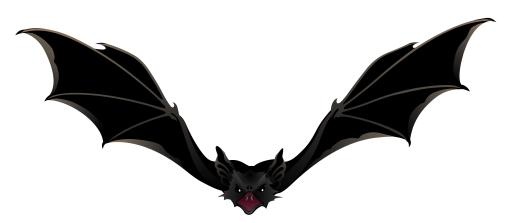 蝙蝠 PNG(3504x1529)