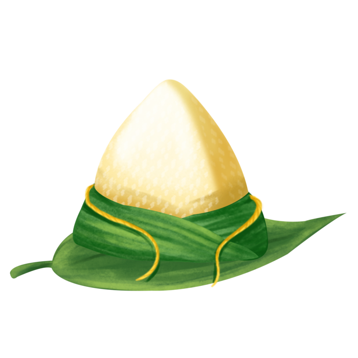 端午节鲜美粽子黄色免扣元素