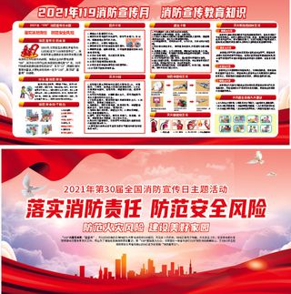 消防安全全国消防日宣传栏