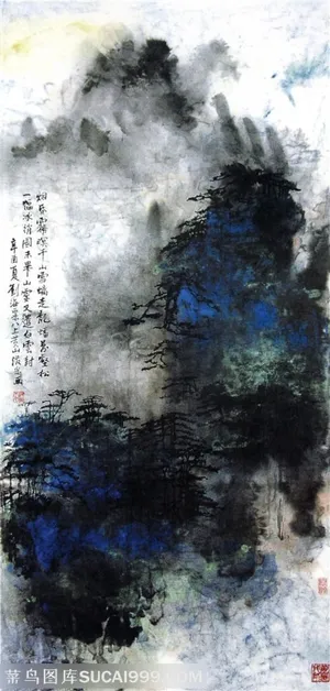 国画名家作品-刘海粟的烟昏雾冥千山雪 国画名家作品-刘海粟的烟昏雾冥千山雪