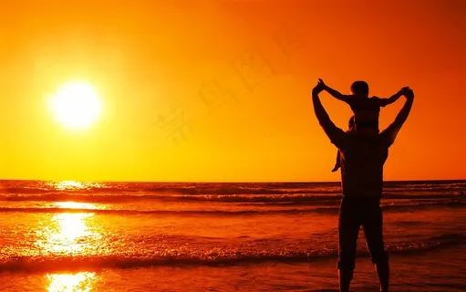 温馨家庭父子父亲节图片