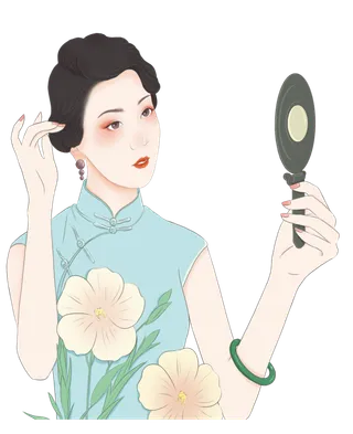 传统旗袍美女 (52)