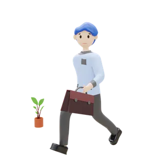 招聘人物3D立体模型免扣元素