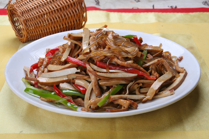 30肉丝香干炒粉条-彬彬香土居