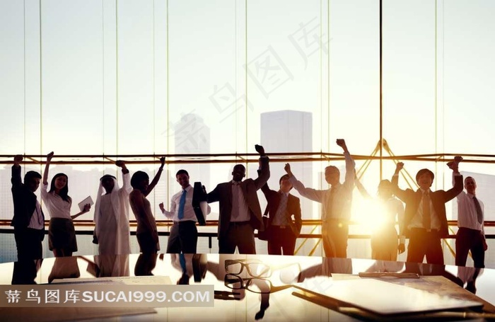 激情澎湃的商务人物图片