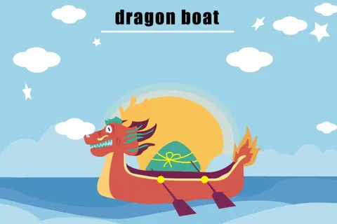 端午龙舟插画