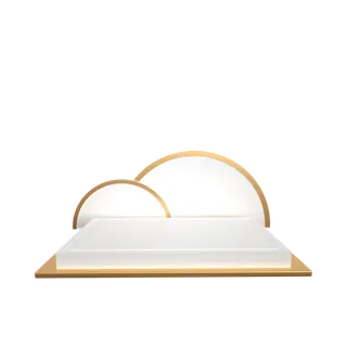 展台素材免扣产品蓝色展示台PNG