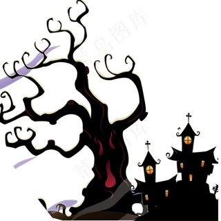 万圣节节日素材城堡