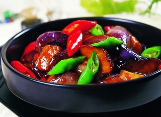 川菜湘菜高清菜谱 湘辣紫茄煲