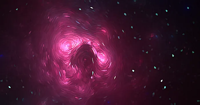 梵高星空质感的太空宇宙底纹背景