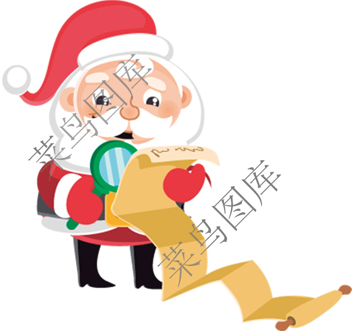 圣诞老人高清psd模版下载