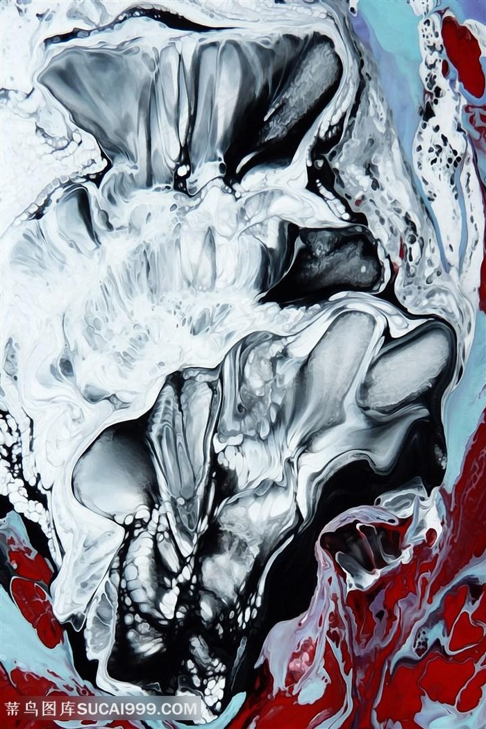 抽象水彩艺术油画挂画