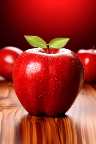 平安夜苹果圣诞节日摄影图