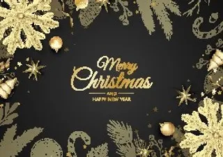 圣诞节圣诞树圣诞老人闪亮装饰电商促销折扣海报