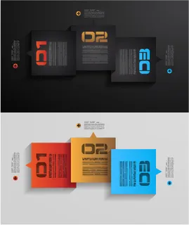 免抠对话框折纸图形