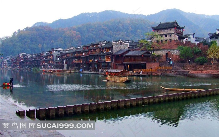 河上古屋建筑图