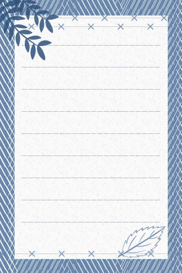 质感信纸模板设计