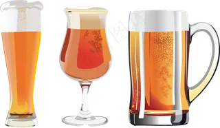 免抠实物啤酒摄影图透明图层