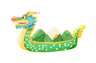 载着粽子的龙舟