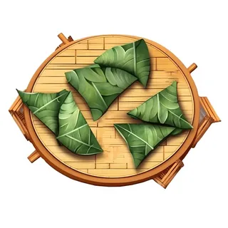 粽子绿叶免抠