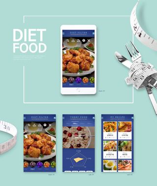 UI多页面包装展示手机APP交互界面样机长图概念PSD设计模板