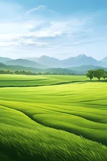 春天清新草地田园背景 春天清新草地田园背景