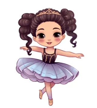 穿裙子跳舞的女孩免抠