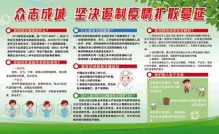 新冠知识宣传栏