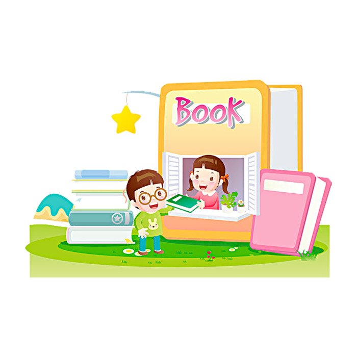 儿童读书卡通