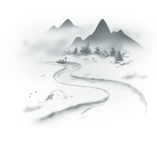 中国风山水祥云PNG免扣素材