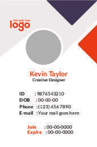 工作证简单名片