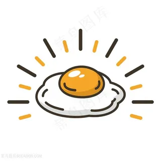 矢量煎蛋素材