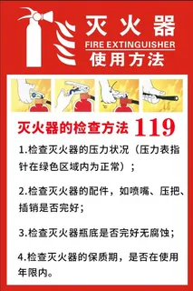 灭火器使用方法导视牌
