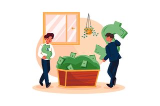 扁平化人物场景办公互联网等距ai矢量设计网页海报UI素材插画